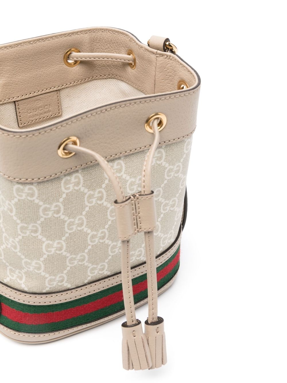 mini Ophidia canvas bucket bag - 5