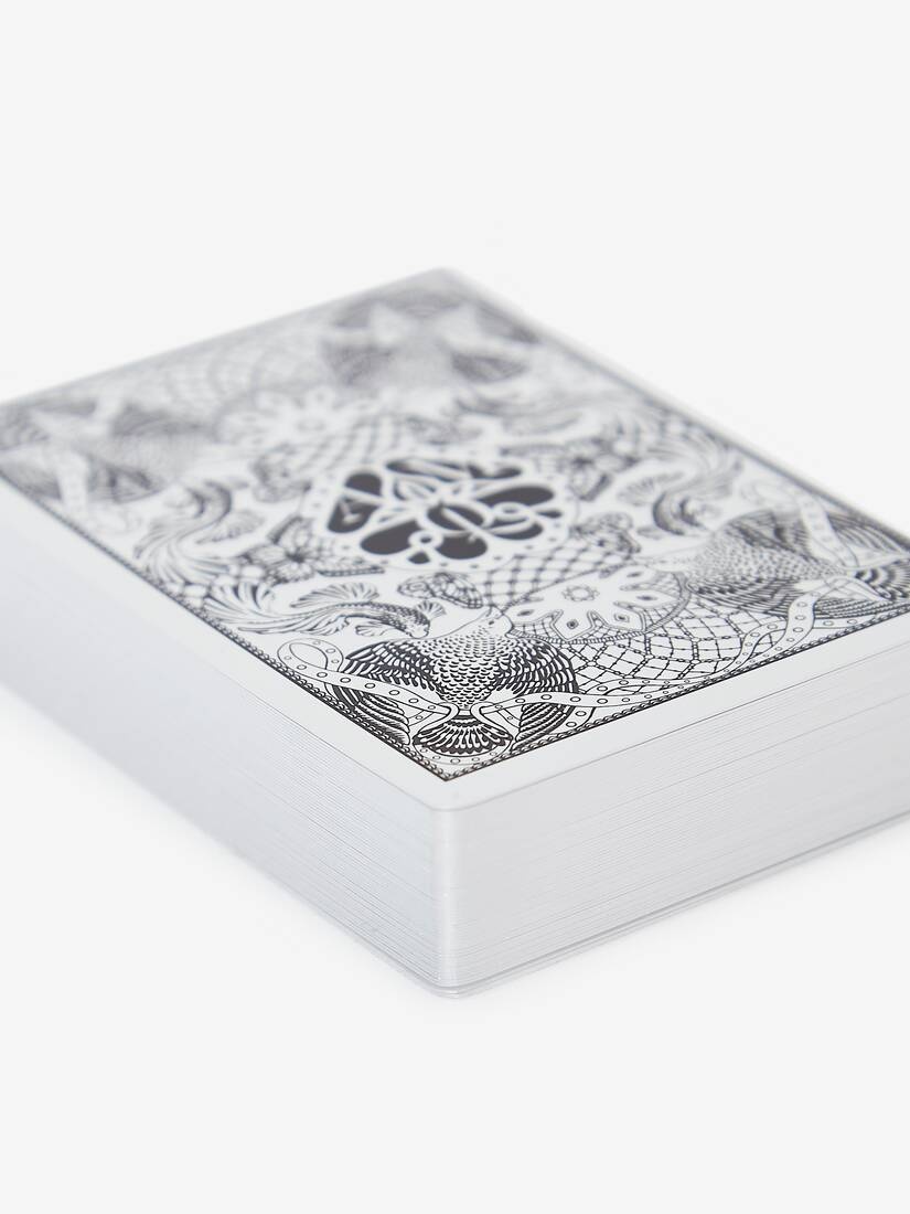 Skull Leather Playing Card Holder in Multicolor - 4