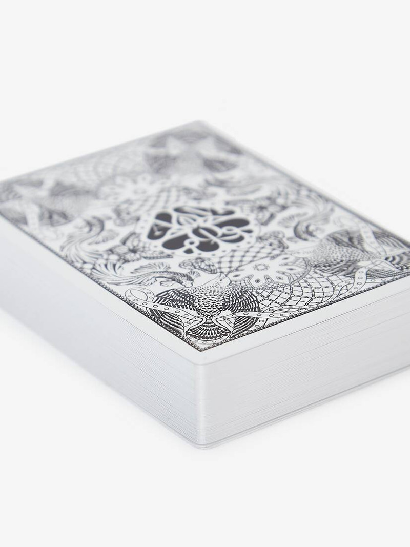 Skull Leather Playing Card Holder in Multicolor 4