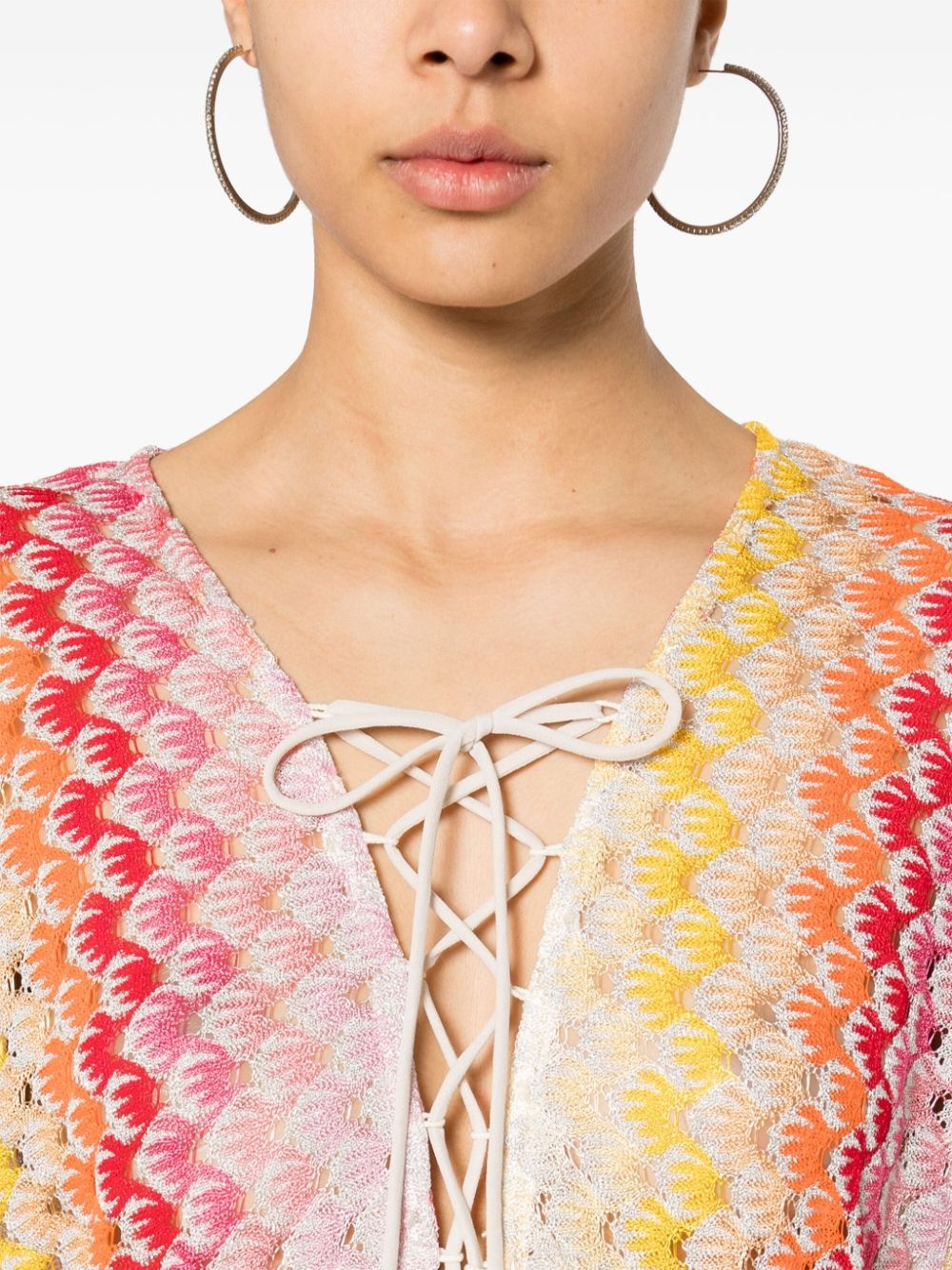 open-knit maxi dress - 5