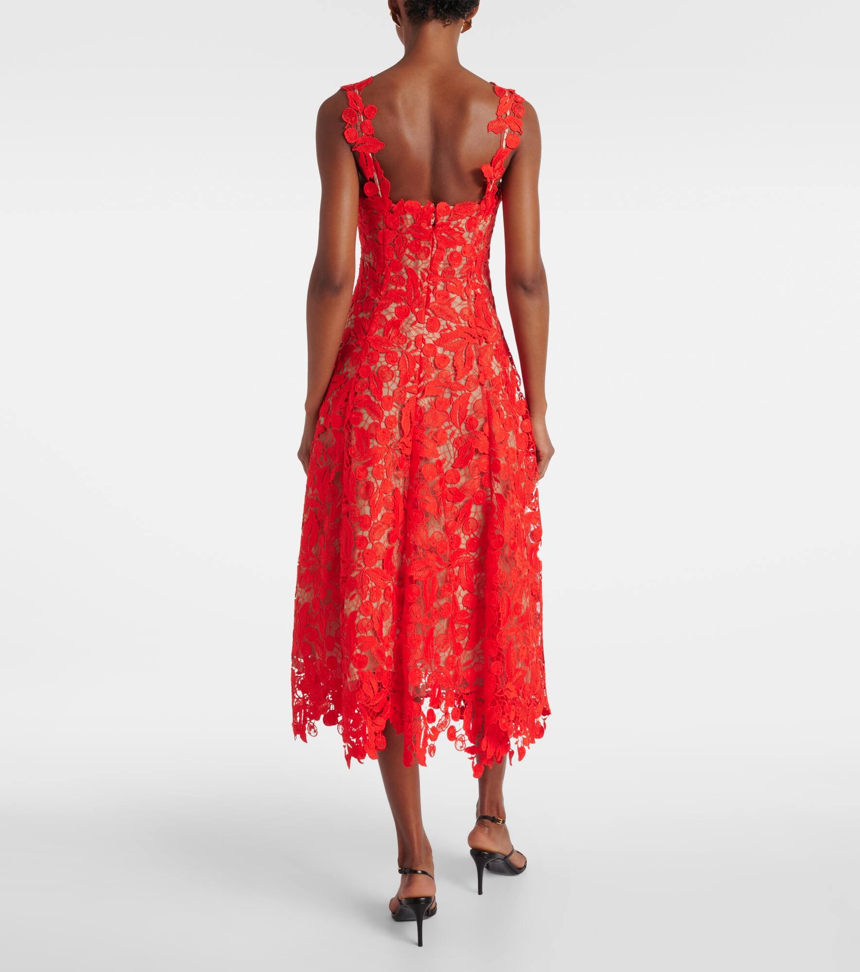 Guipure lace cocktail dress - 3