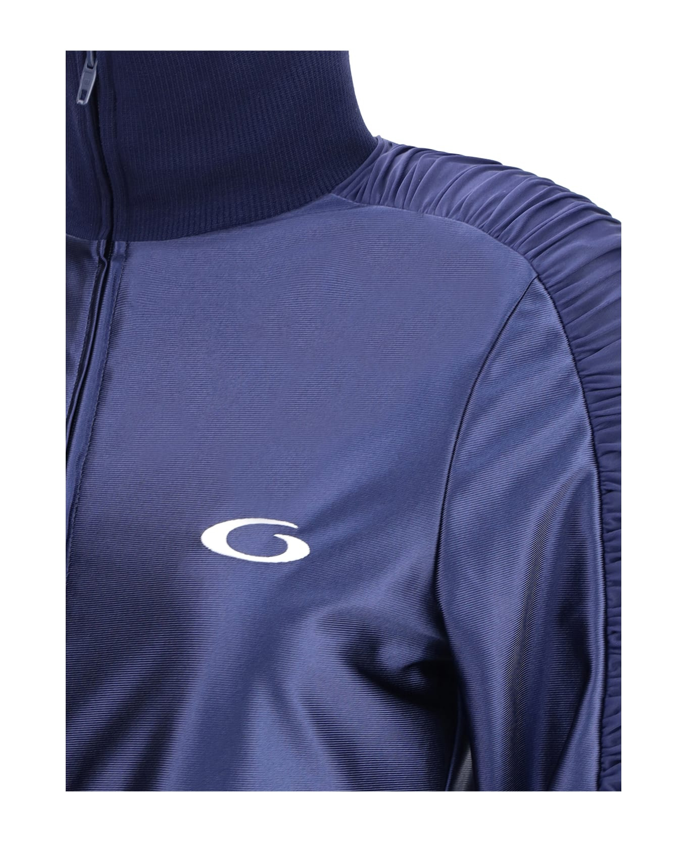 Shiny Jersey Fitted Tracksuit Dress - 3