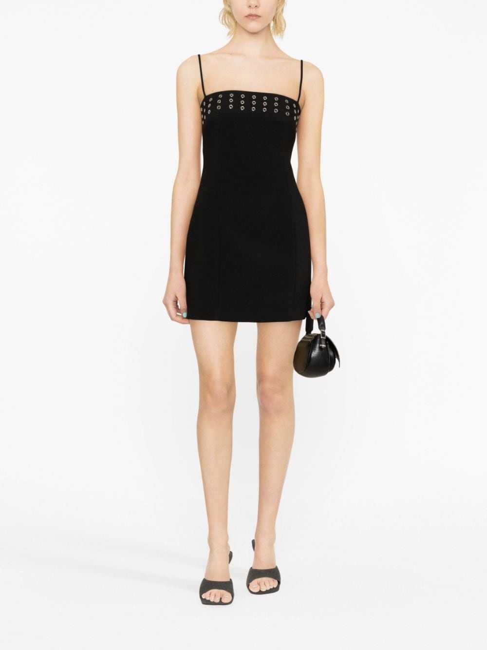 eyelet-embellished minidress - 2
