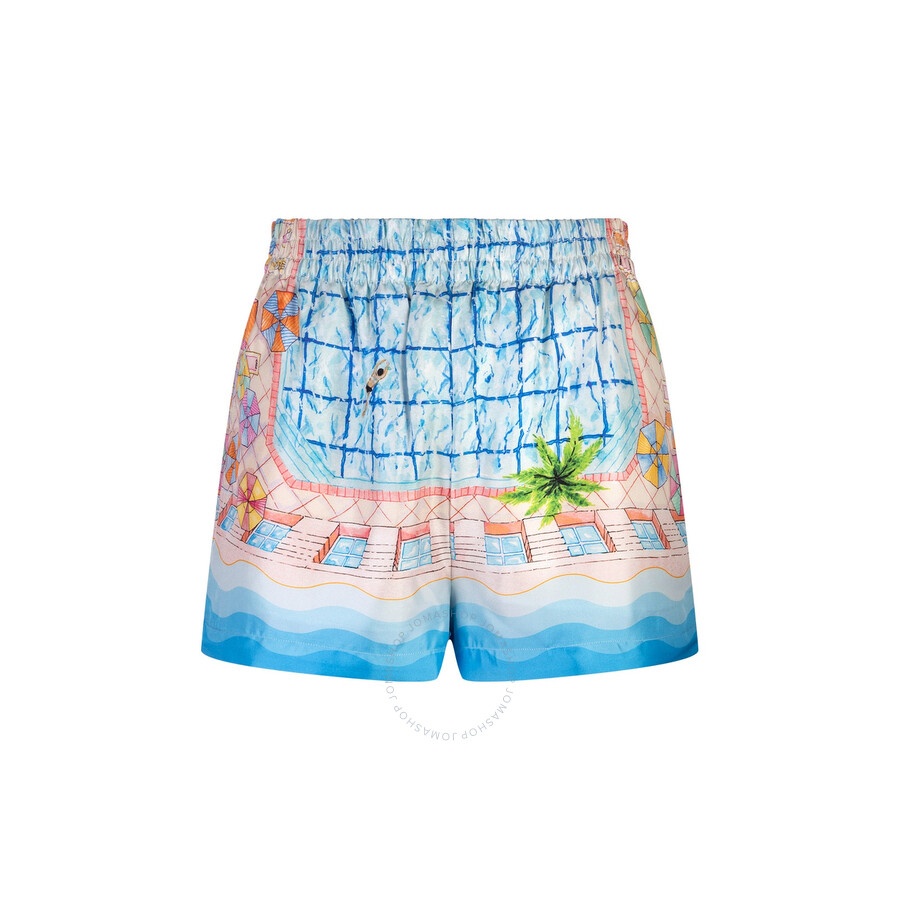 Casablanca Ladies Le Plongeon Silk Shorts - 1