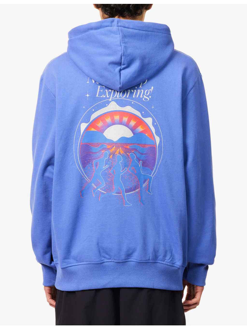 Stop Relax Embroidered-Logo Patch Cotton Hoody - 4