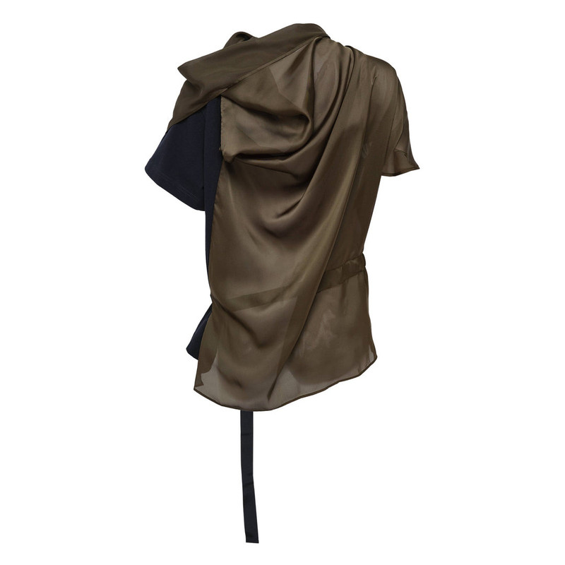 sacai Satin X Cotton Jersey T-Shirt outlook