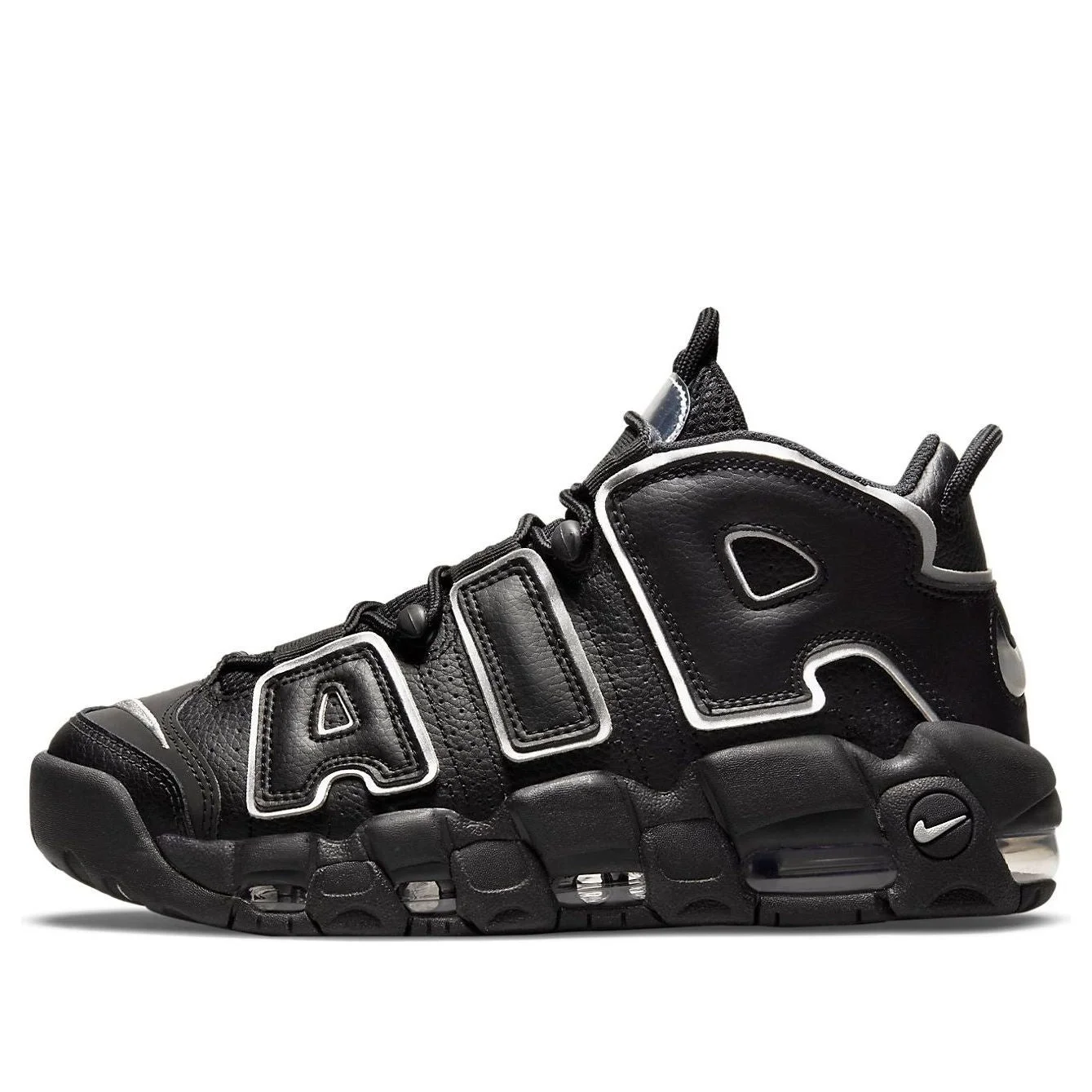 (WMNS) Nike Air More Uptempo 'Black Metallic Silver' DQ0839-001 - 1