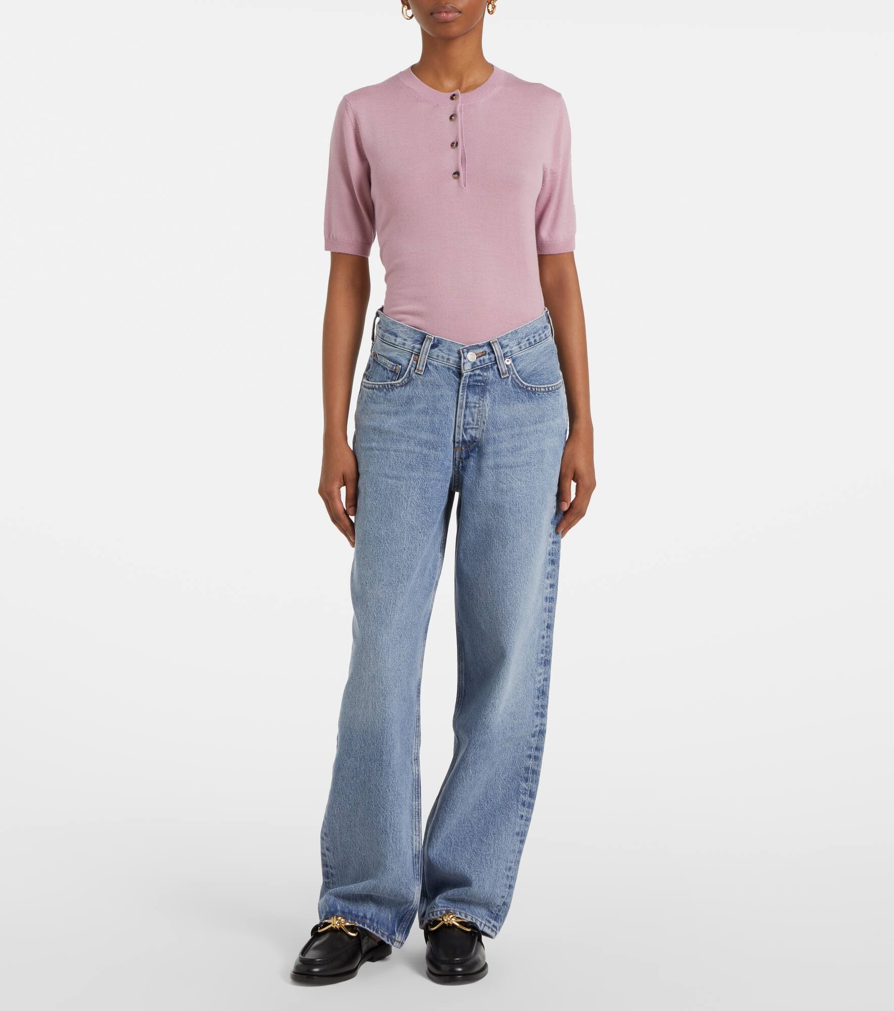 V-Waist Baggy straight jeans - 7