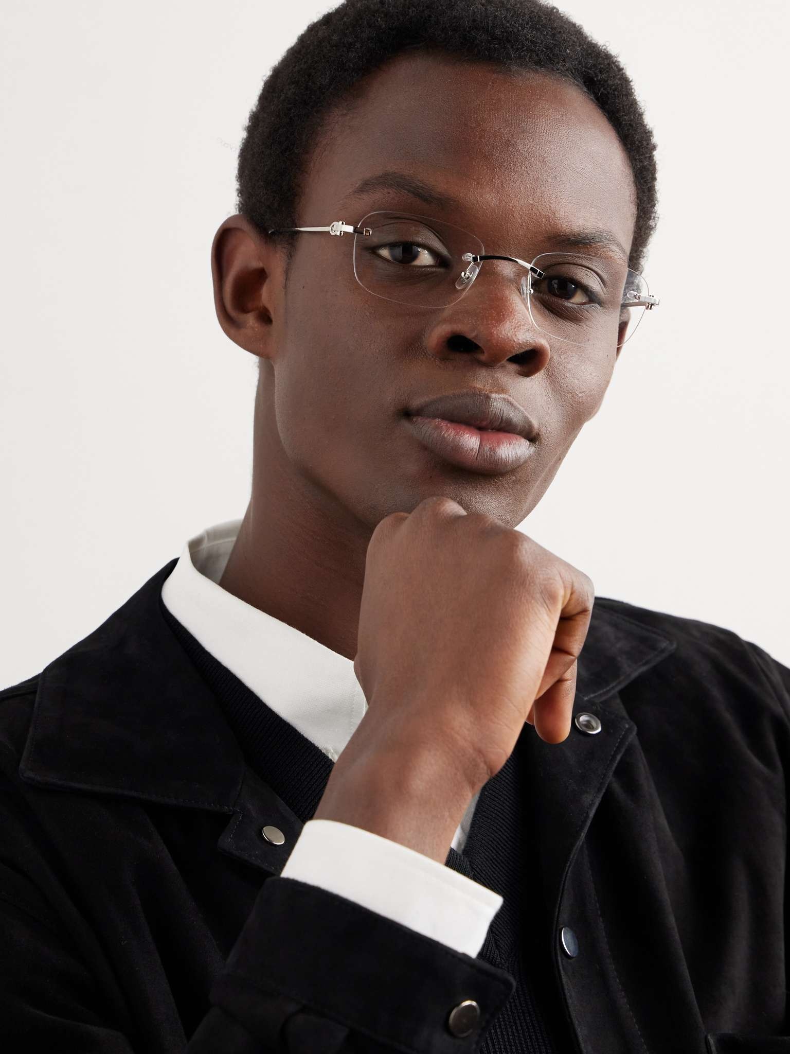 Frameless Gold-Tone Optical Glasses - 2