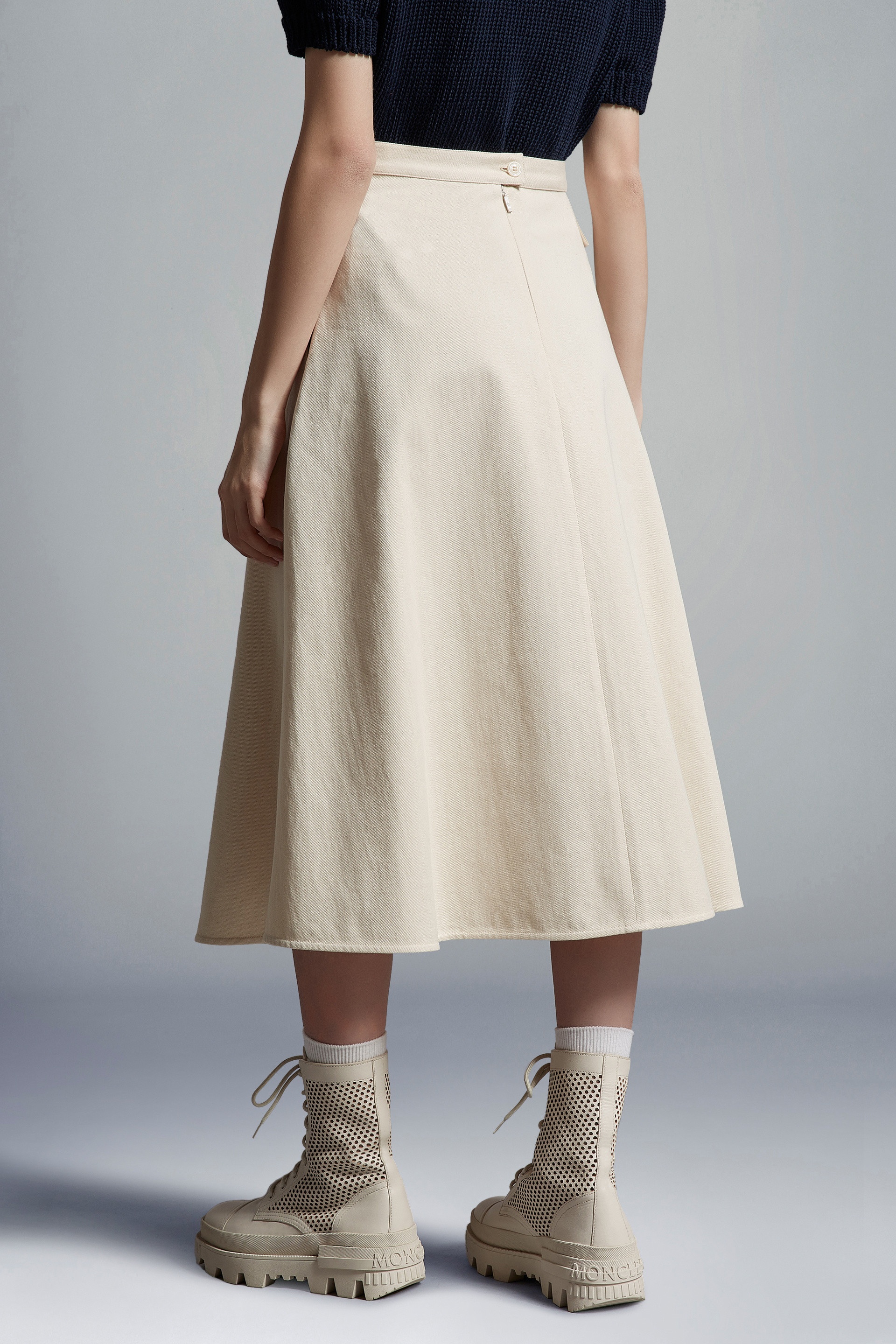 Cotton Midi Skirt - 5