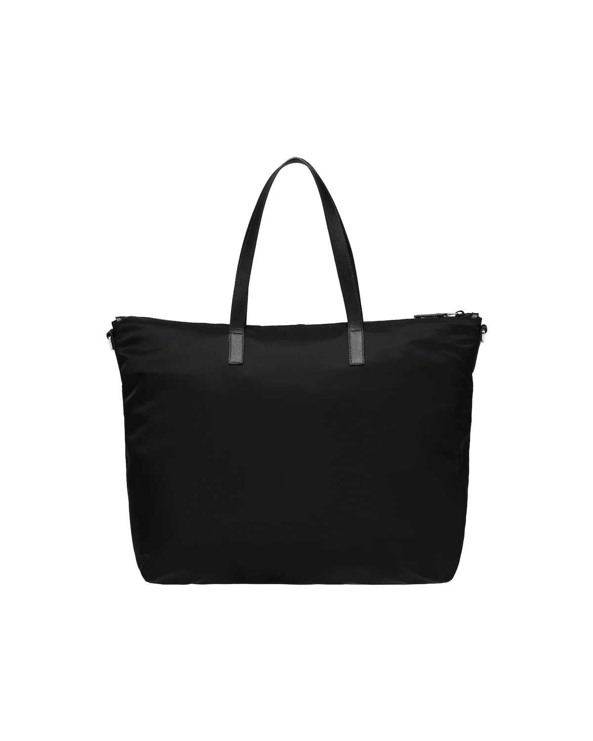 Re-Nylon and Saffiano leather tote - 4