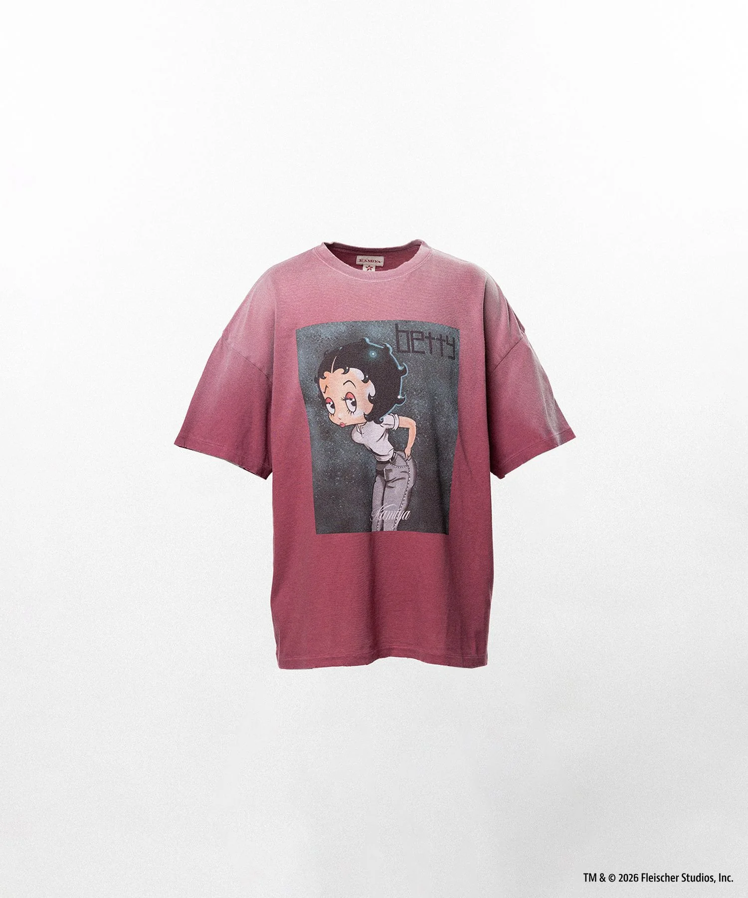 Betty Boop™ × KAMIYA "I’m coming out" Distressed T-shirt - 1