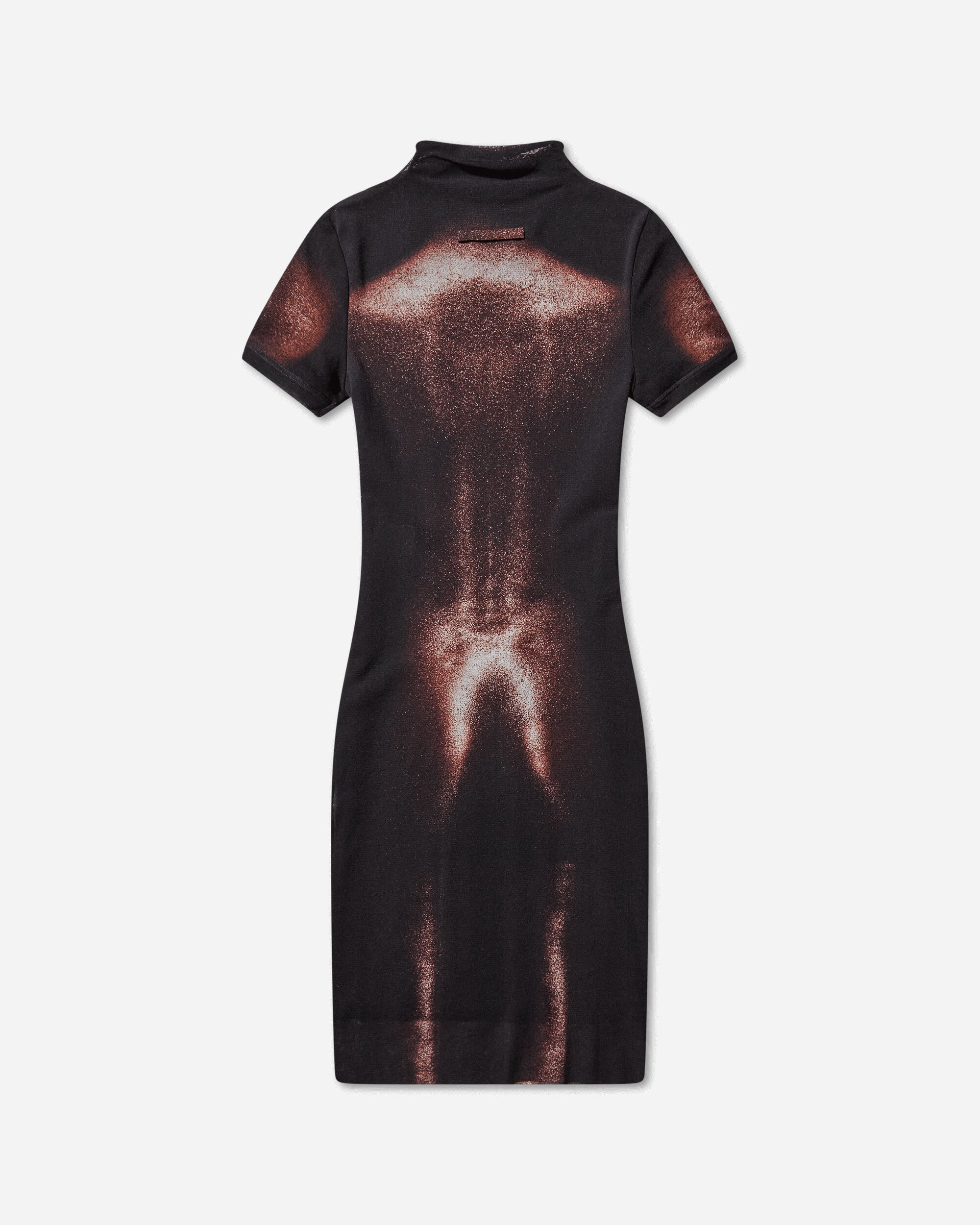 Women's Short Body Dust Dress Black / Bronze - 2