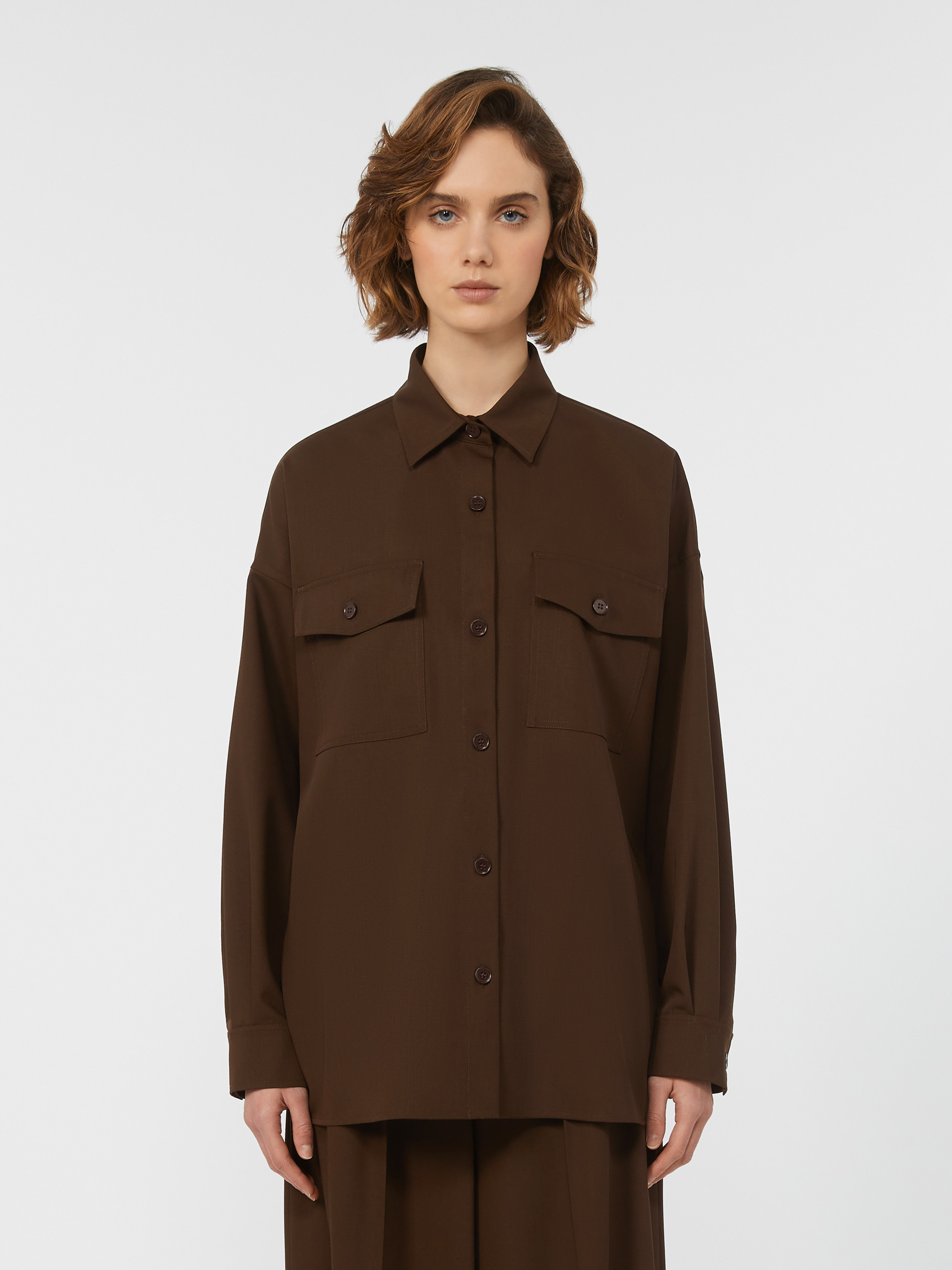FIRMINA Wool twill shirt - 3