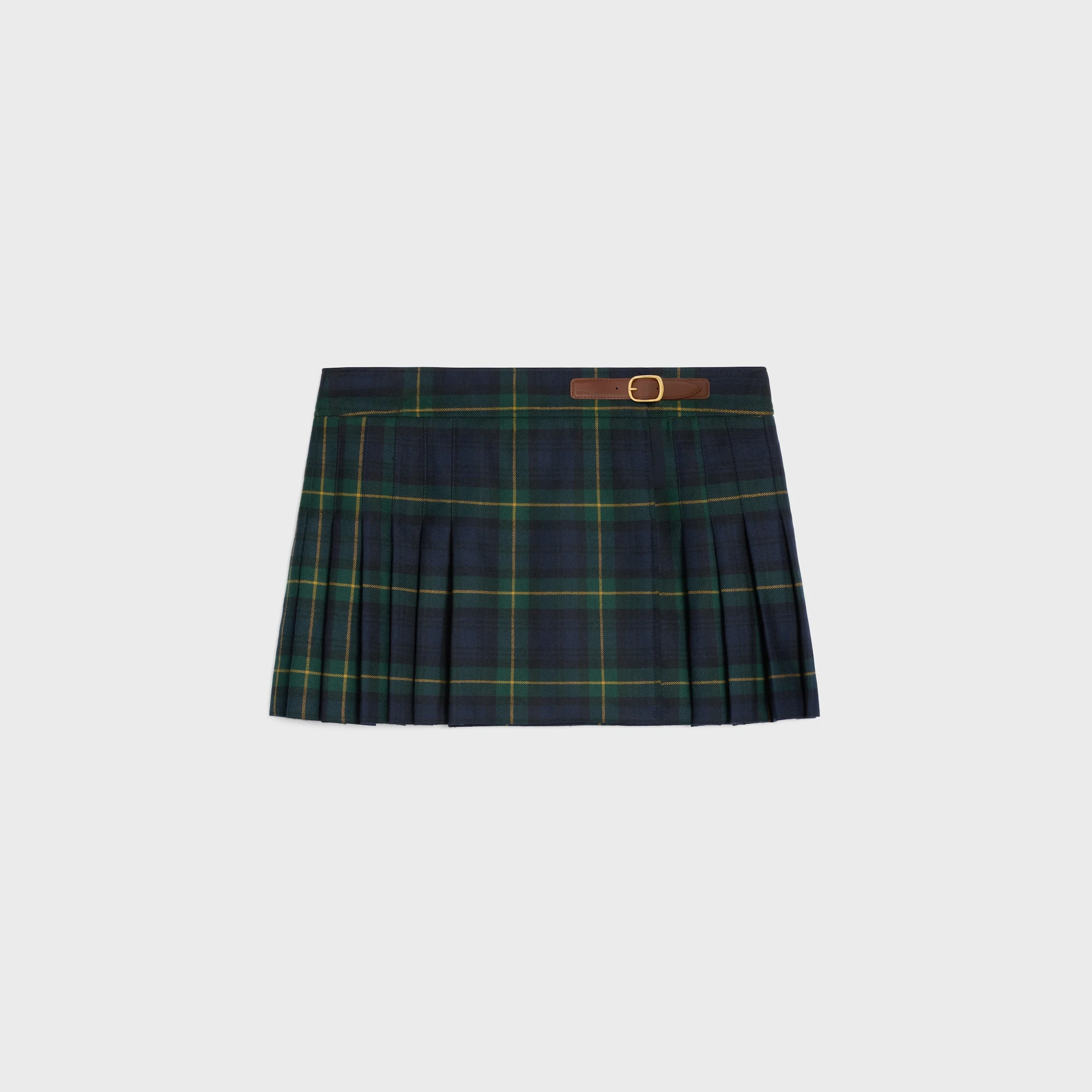 kilt mini skirt IN tartan wool - 1