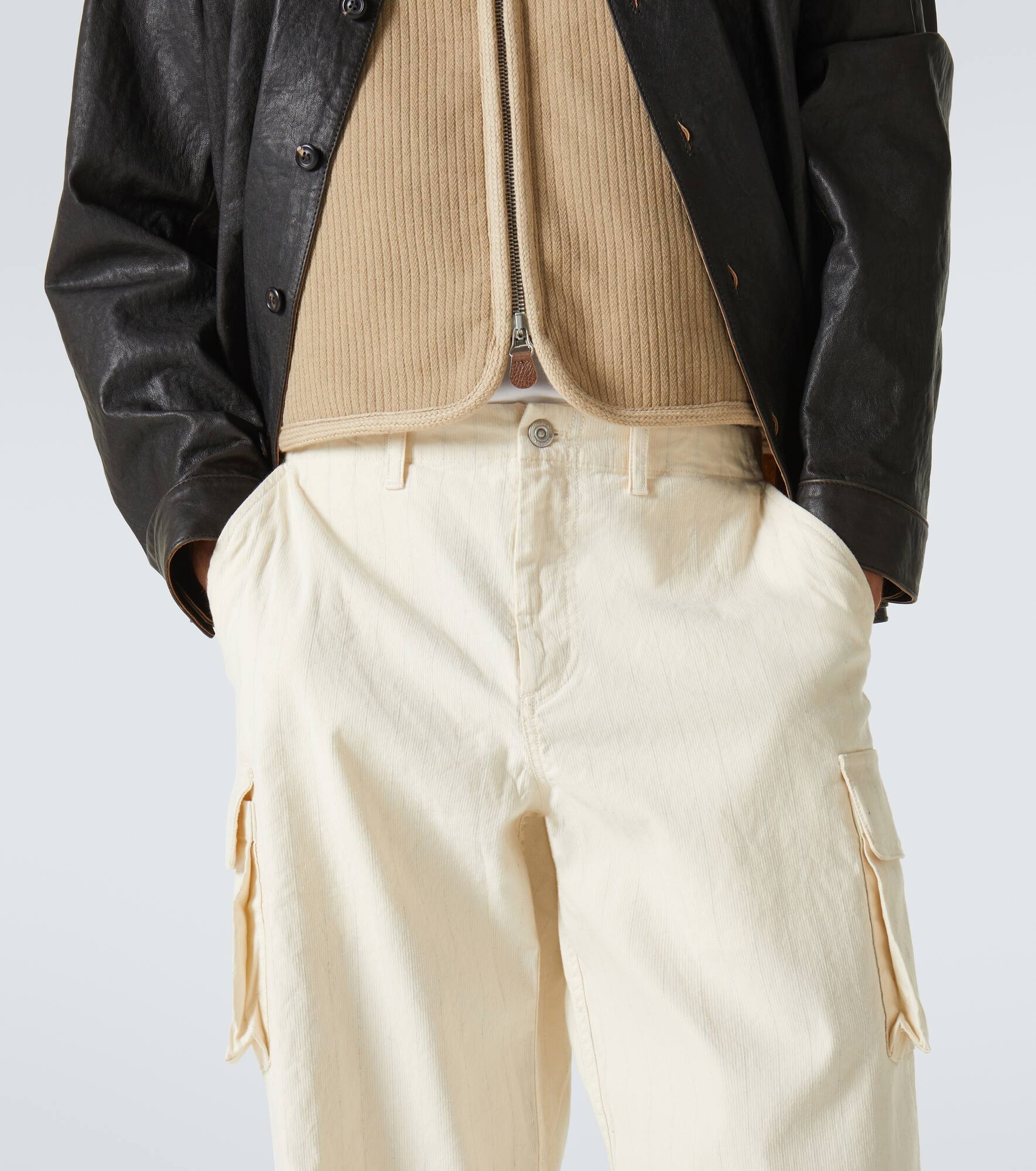 Mount striped cotton cargo pants - 5