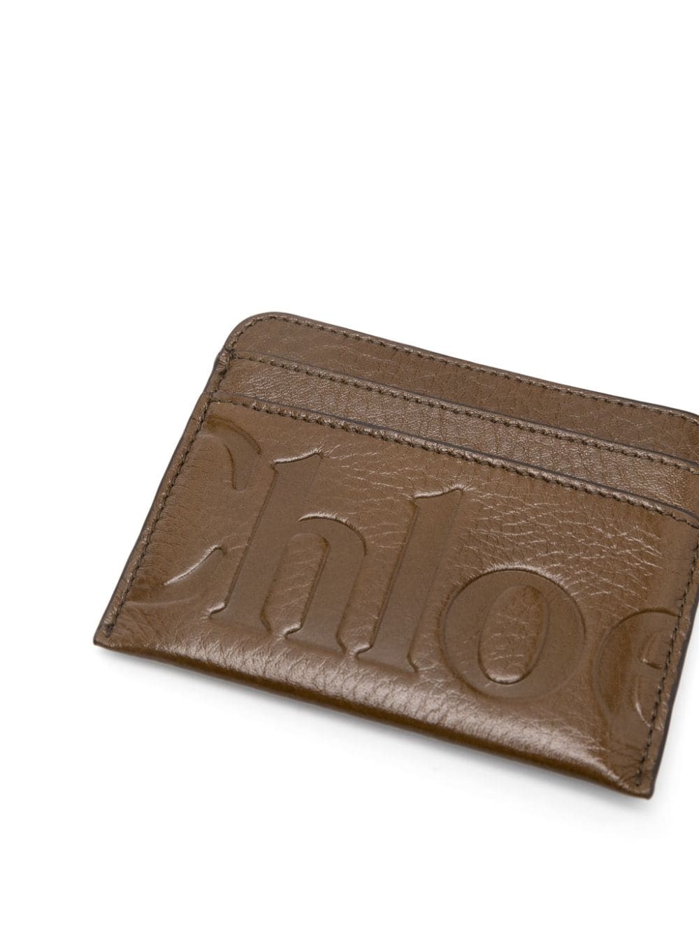 logo-debossed card holder - 3