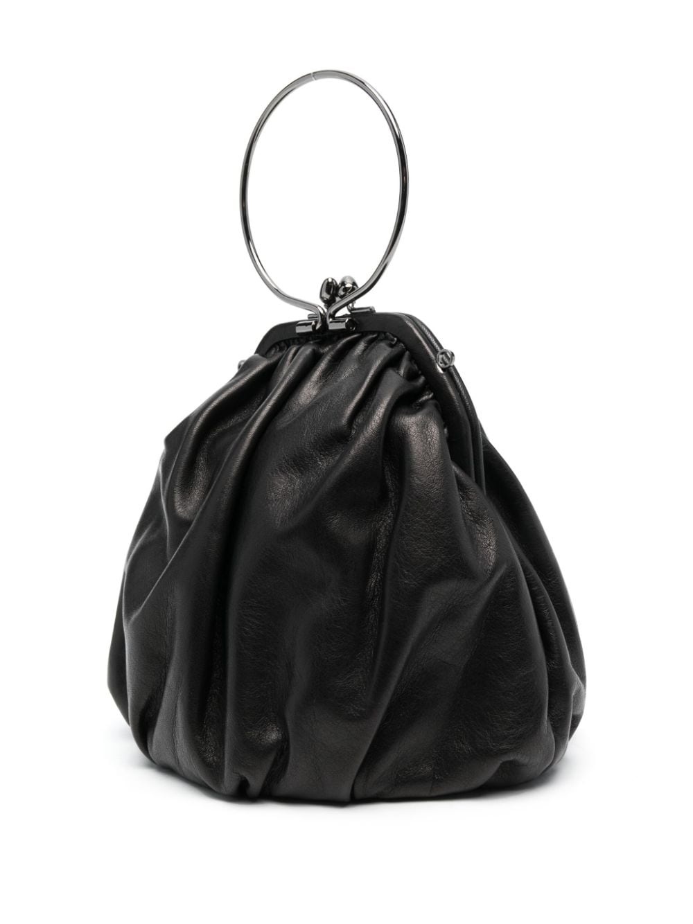 Clasp Drape leather tote bag - 3