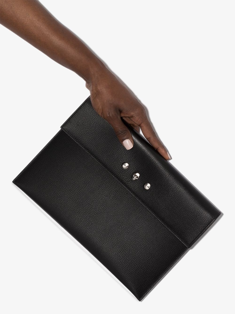 studded leather envelope clutch - 6