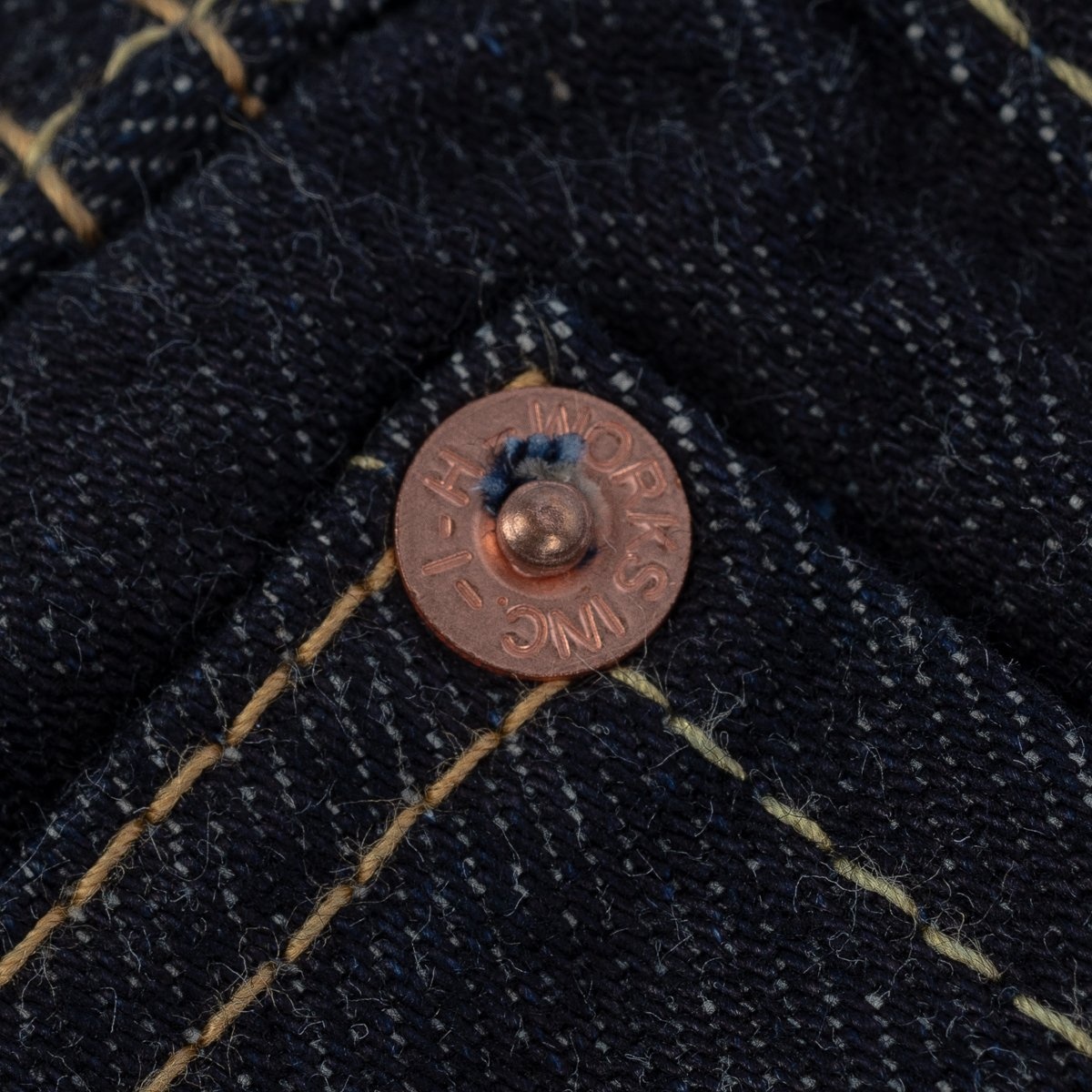 IHxSJF-634 14oz Iron Heart x SJF Selvedge Denim Straight Cut Jeans - Indigo - 13