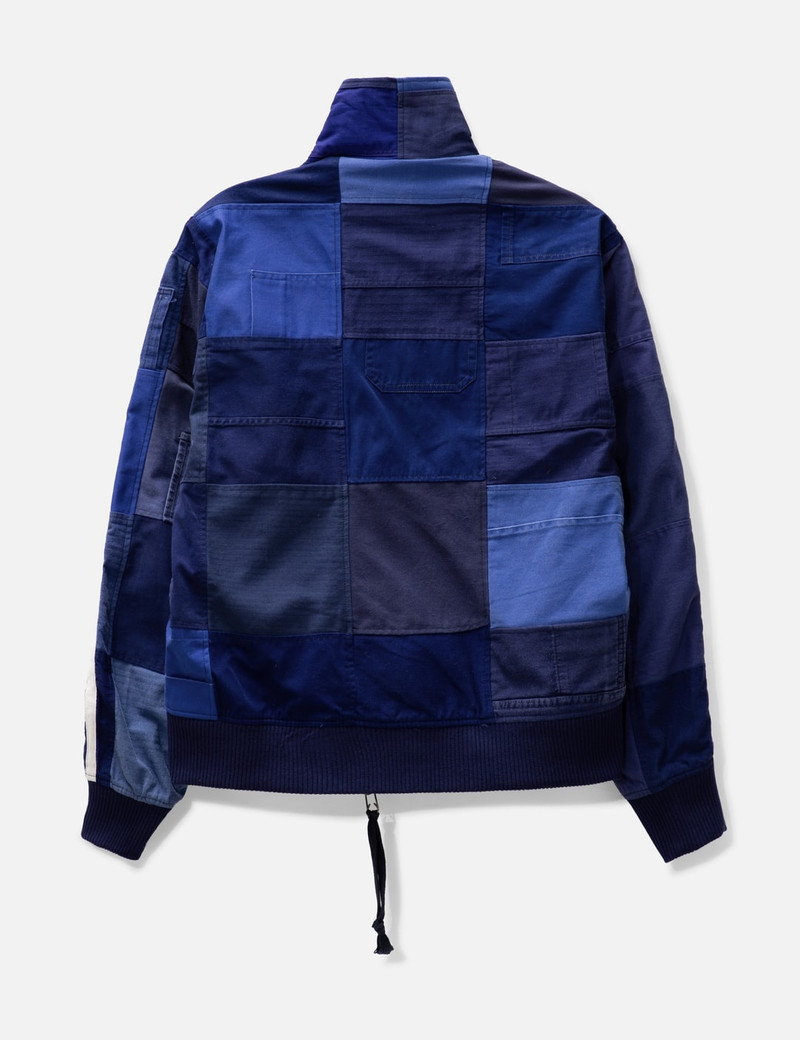 Greg Lauren BLUE STITCHWORK TRACK JACKET outlook