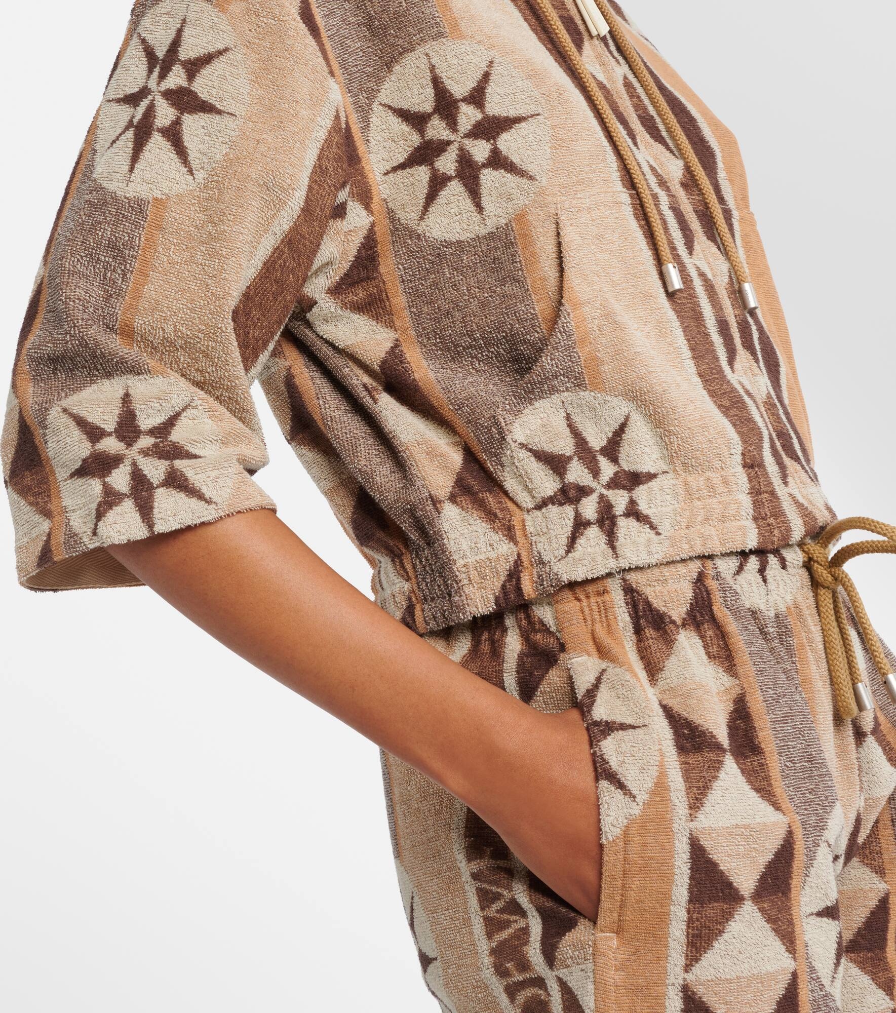 Paula's Ibiza printed terry hoodie - 5