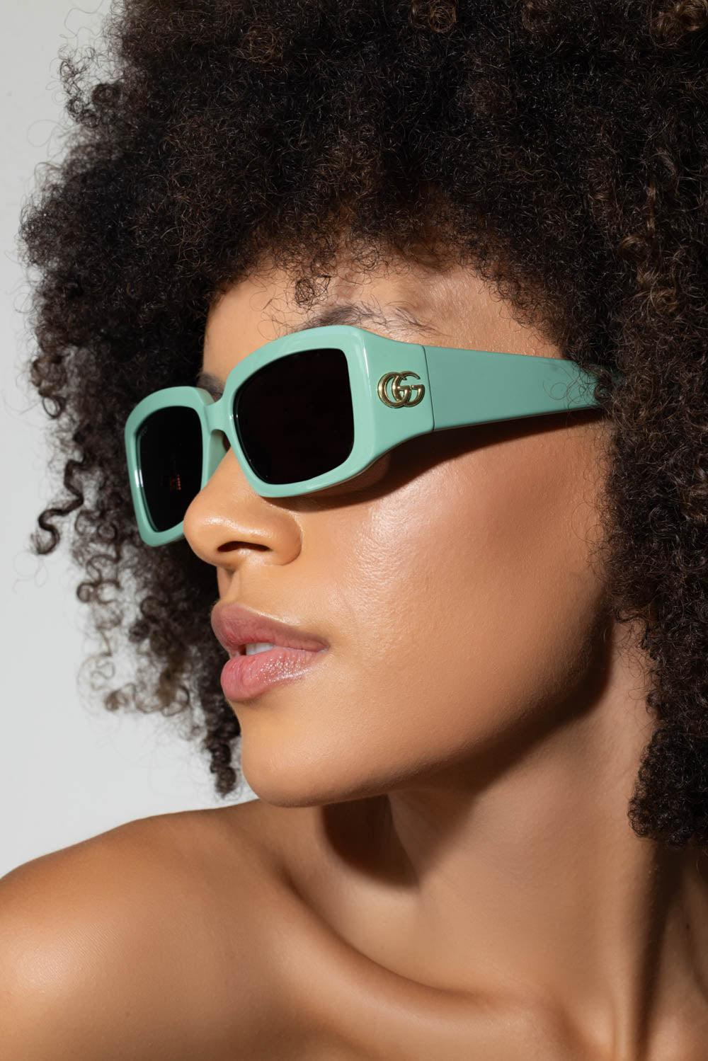 GG Corner Rectangular Sunglasses - 4