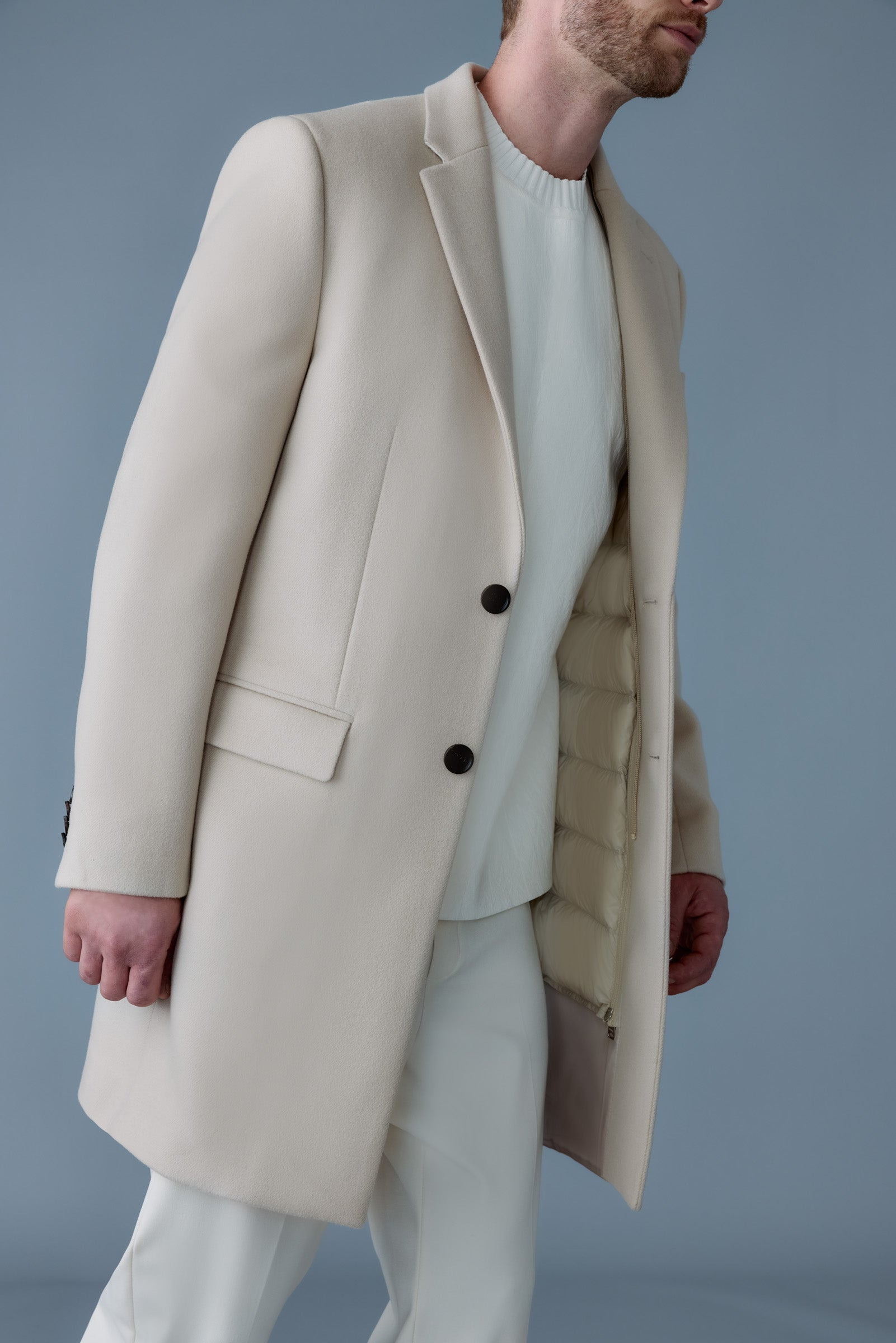 SKAI-SLB 3-in-1 wool coat with removable down liner - 5