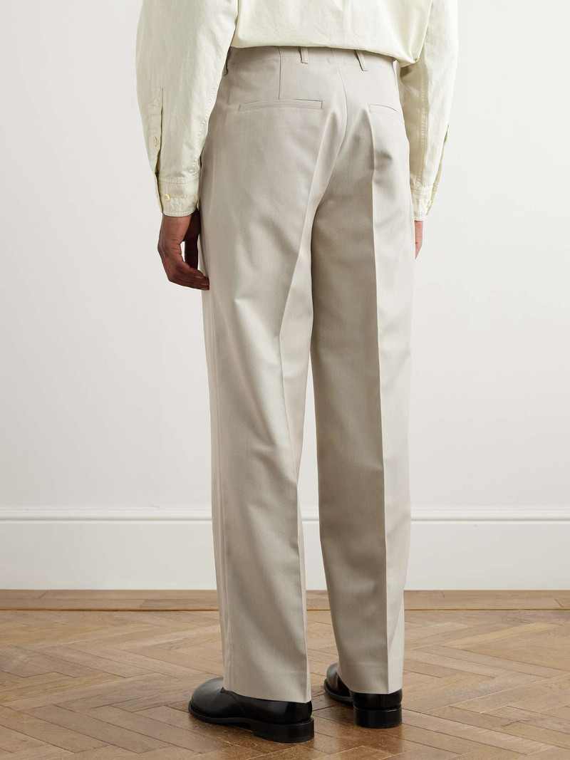 Borrowed Straight-Leg Pleated Woven Chinos 5
