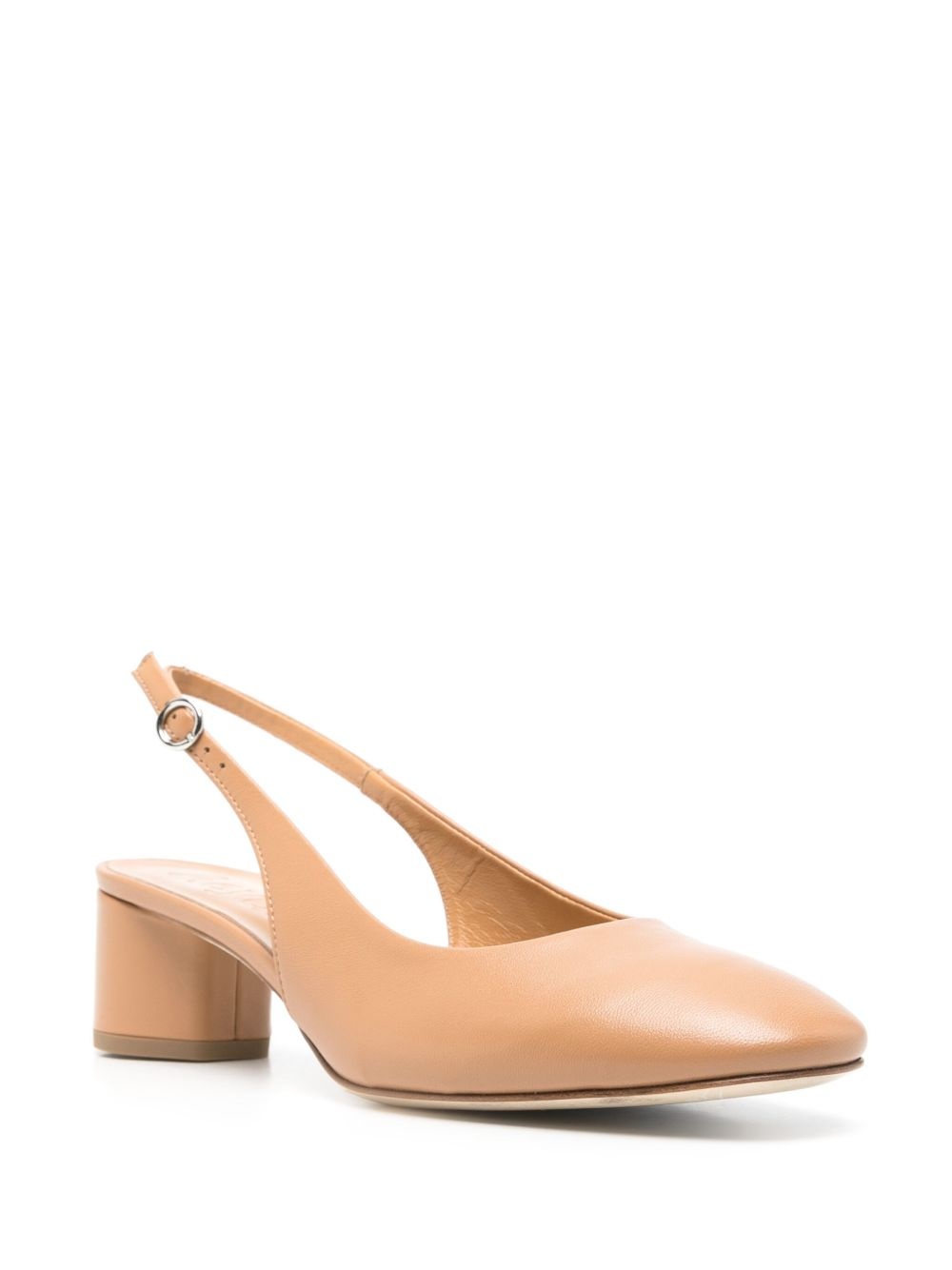 50mm leather slingback pumps - 2