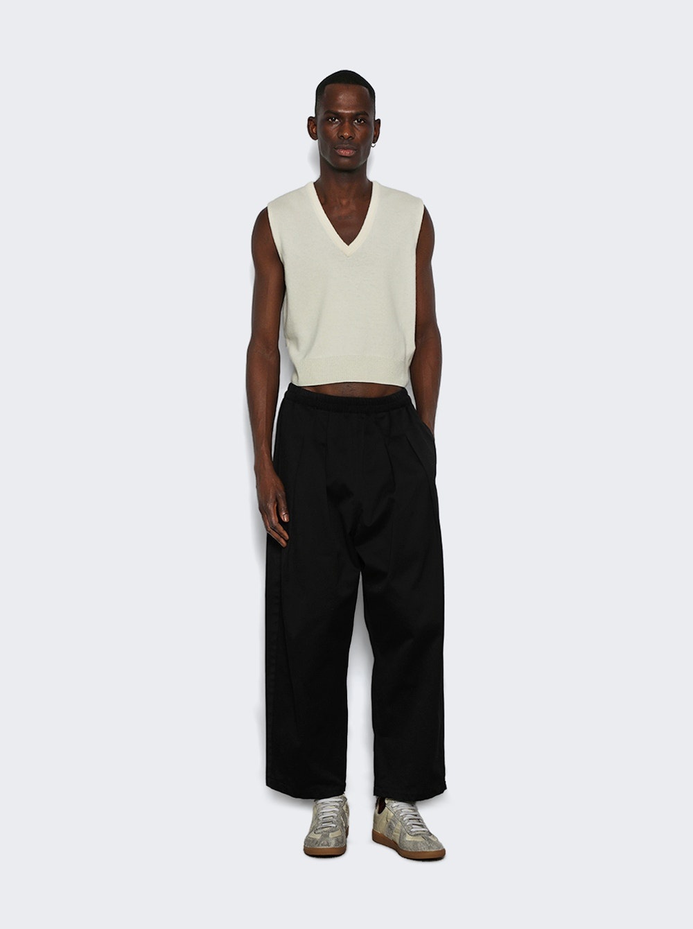 V-neck Vest Off White - 5