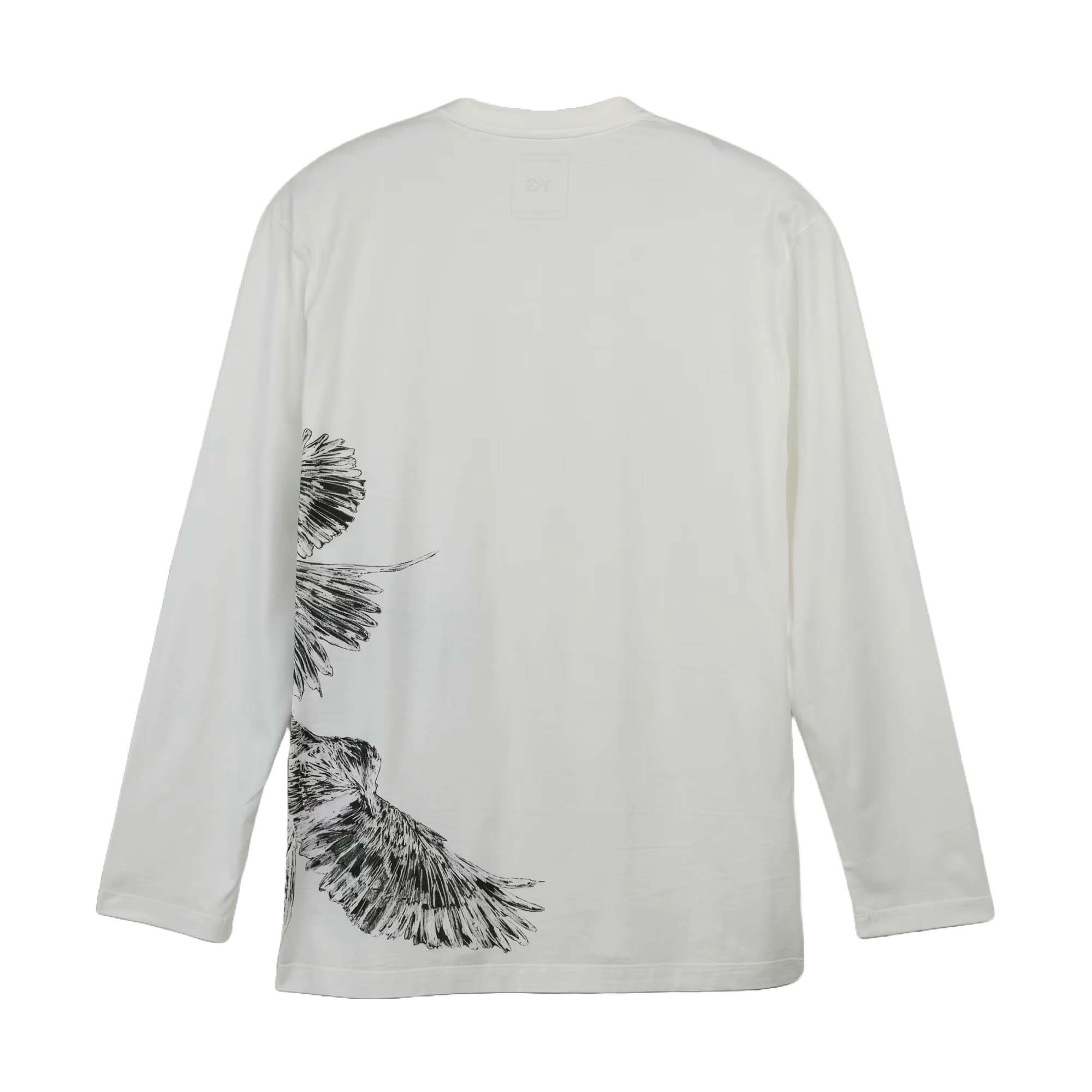 adidas Y-3 Graphic Long Sleeve T-shirt 'Core White' IX0404 - 2