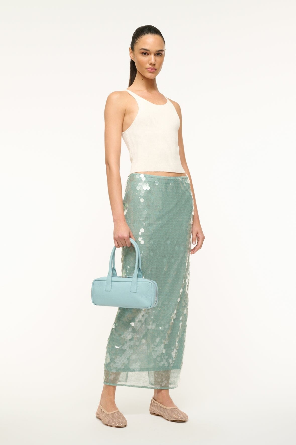 STAUD THE DUDE SHOULDER BAG MIST - 6