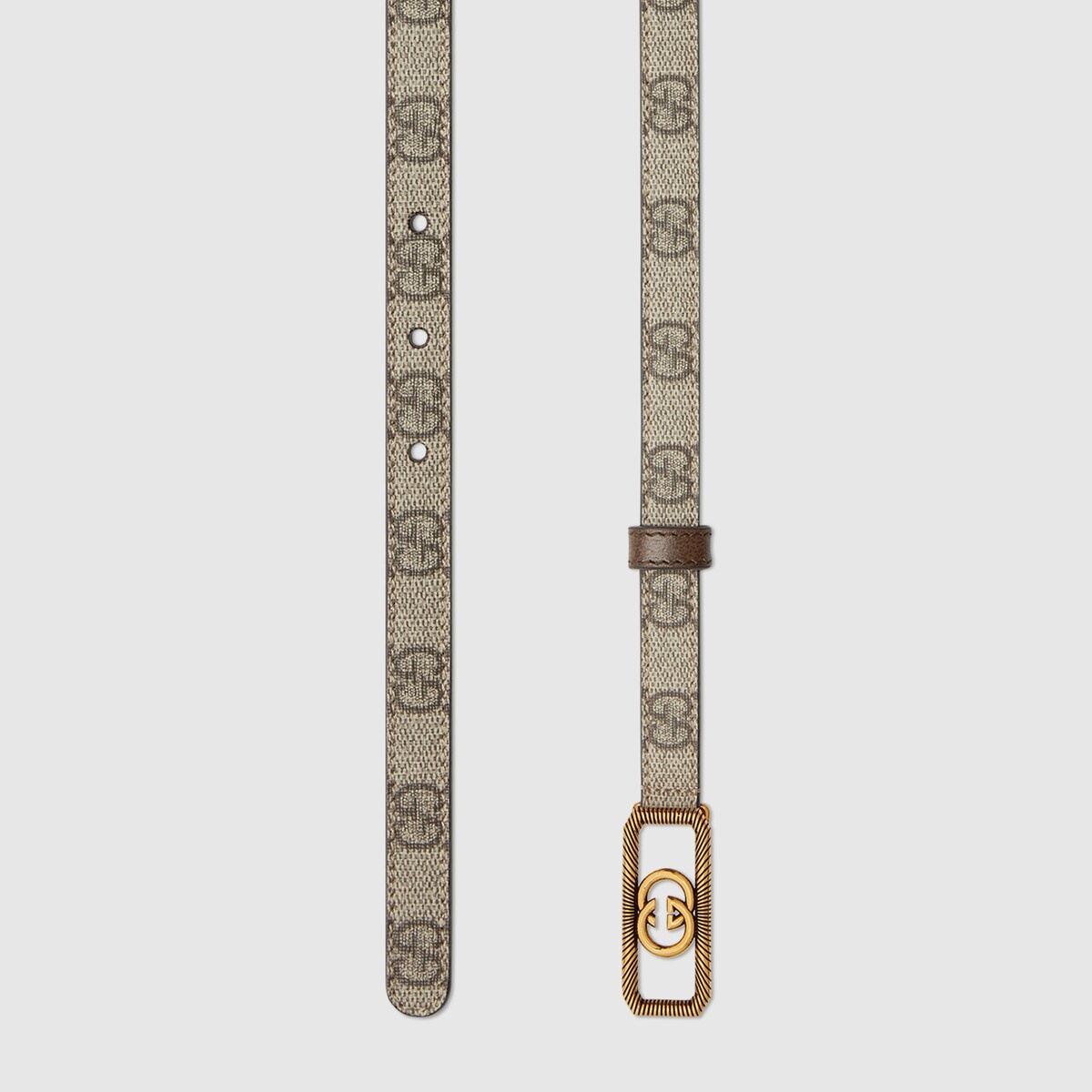 Thin belt with Interlocking G buckle - 2