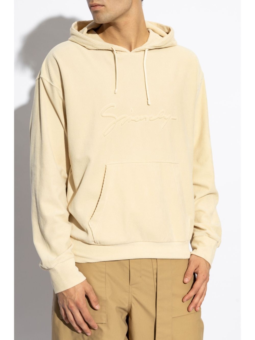 logo-embroidered hoodie - 3