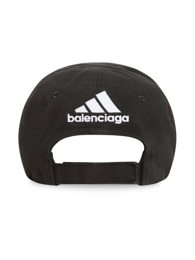 BALENCIAGA x Adidas striped baseball cap outlook