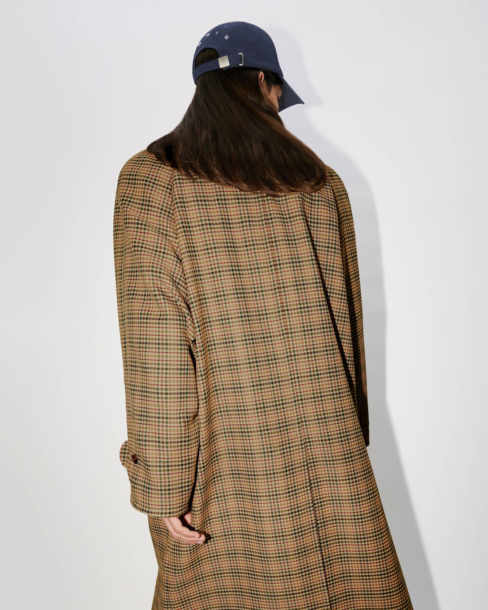 Checked trench coat - 6