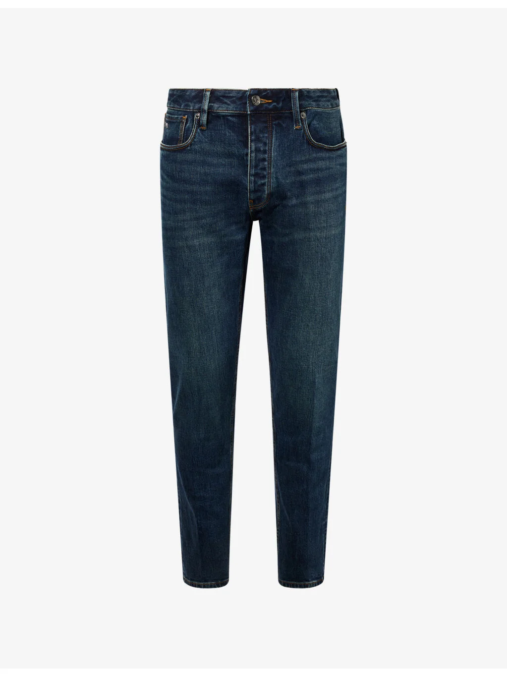 Slim-Fit Straight-Leg Denim Jeans - 1