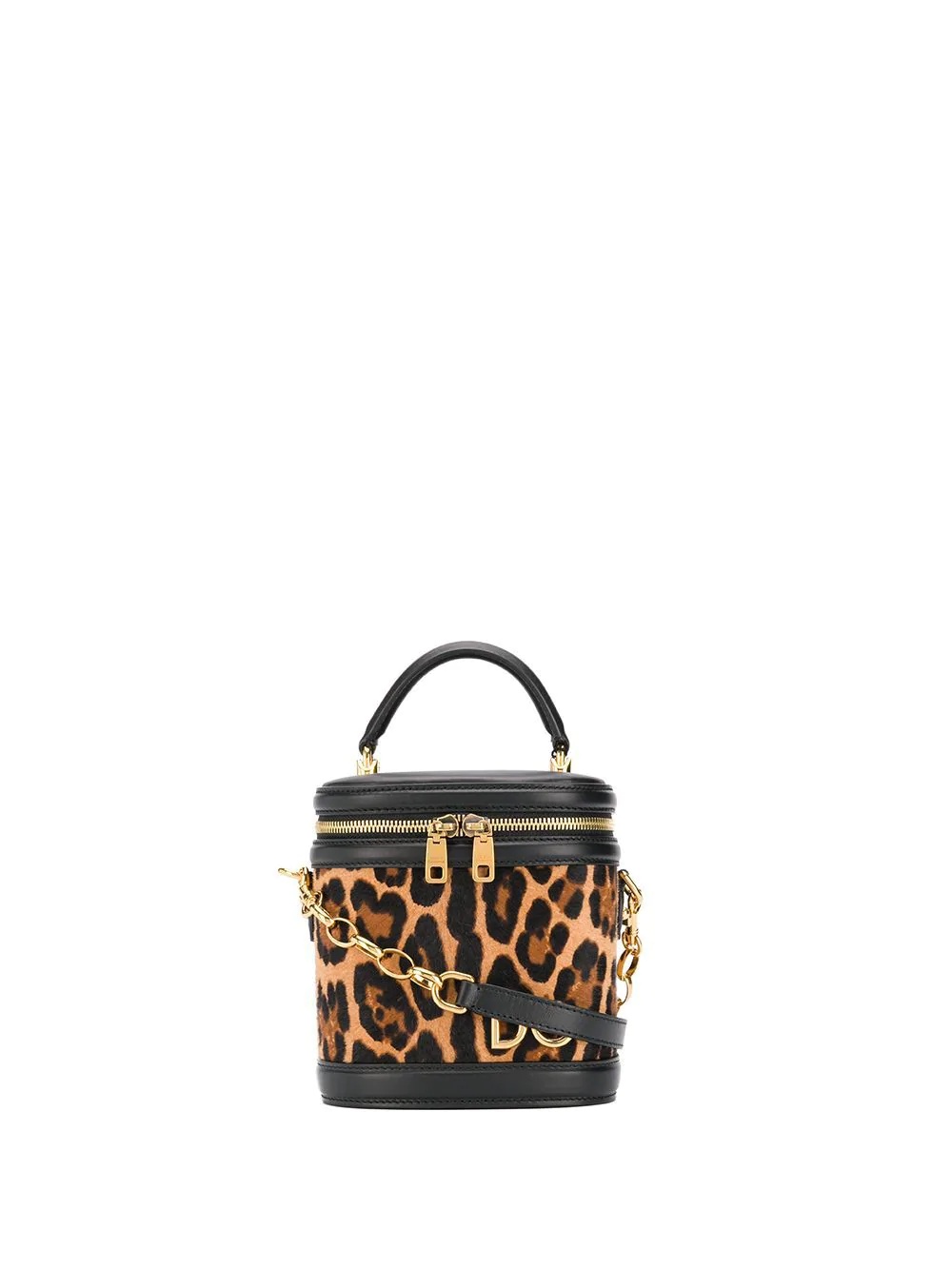 round leopard-effect tote - 1