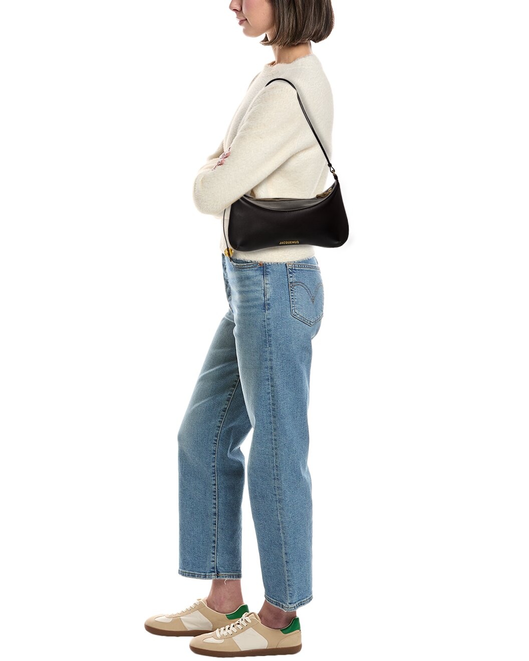 Jacquemus Bisou Perle Large Leather Hobo Bag - 4