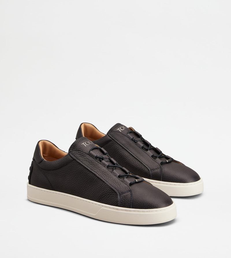 SNEAKERS IN LEATHER - BLUE 2