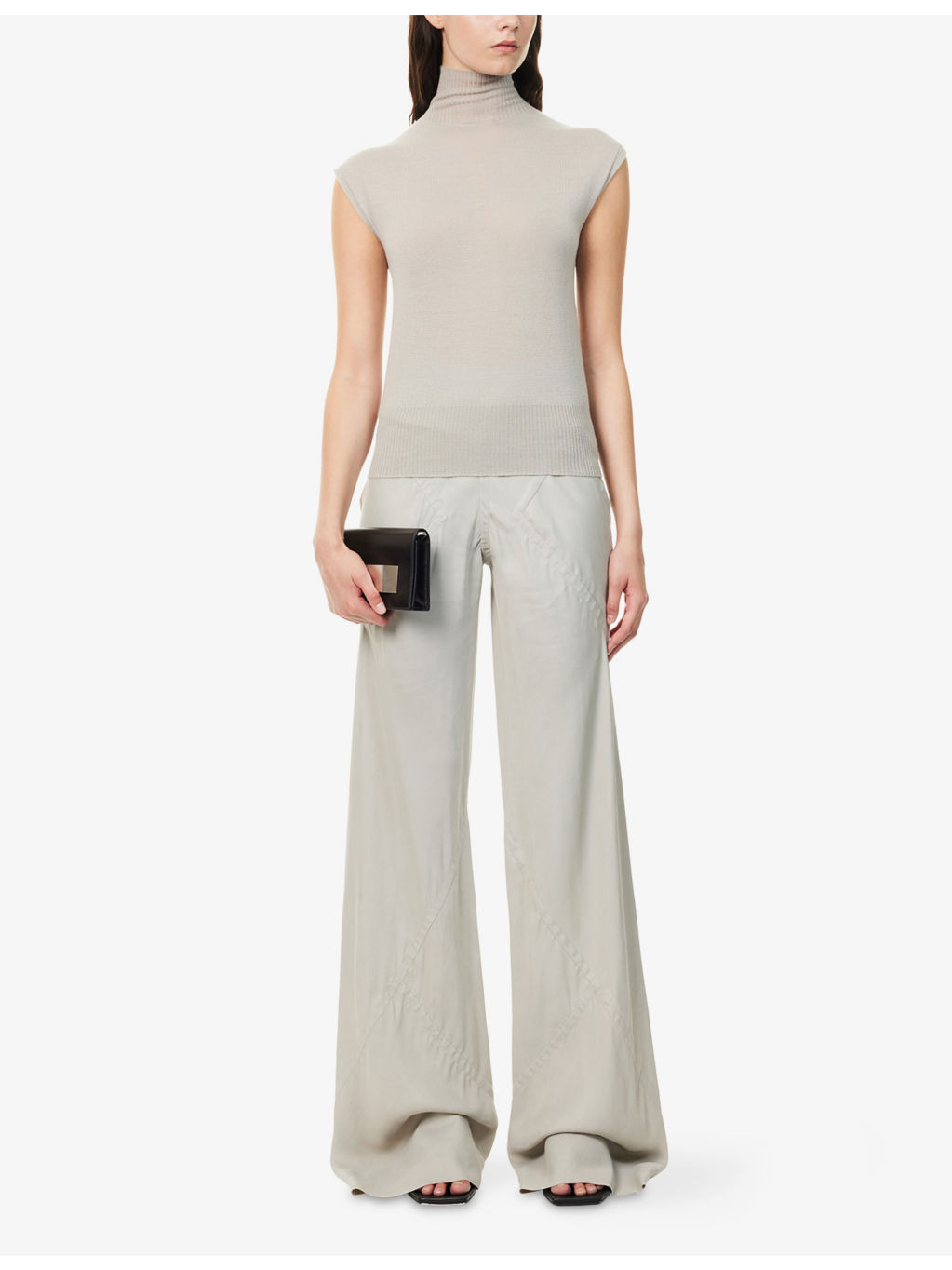 Bias Straight-Leg Woven Trousers - 2