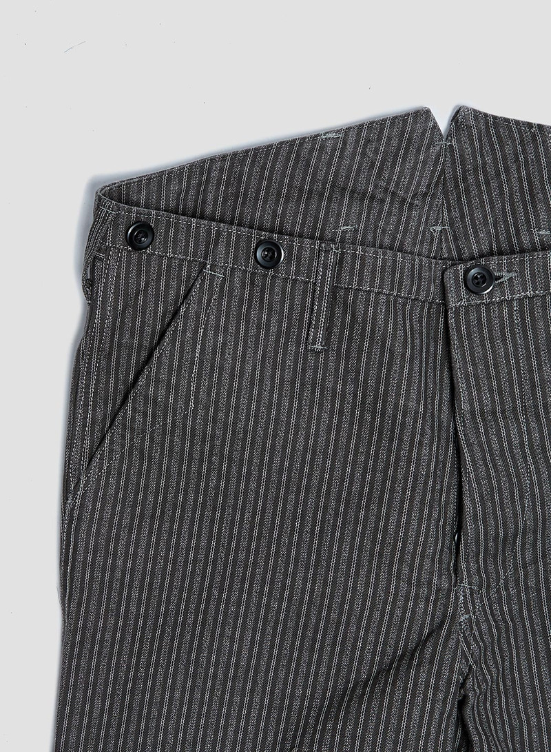 Adjustable Costume Original Striped Baggy Pants Charcoal 4