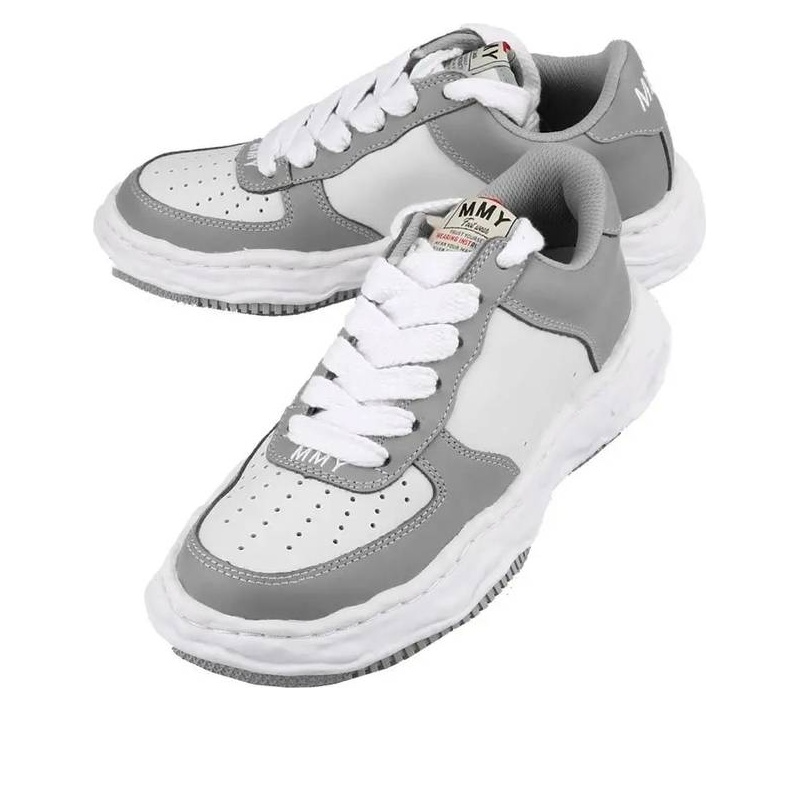 Maison MIHARA YASUHIRO Wayne OG Sole Leather Low 'Grey White' A08FW706-GRYWHT - 2