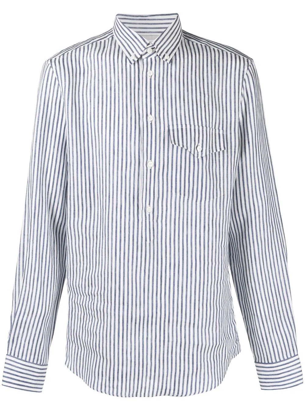 striped long-sleeve shirt - 1