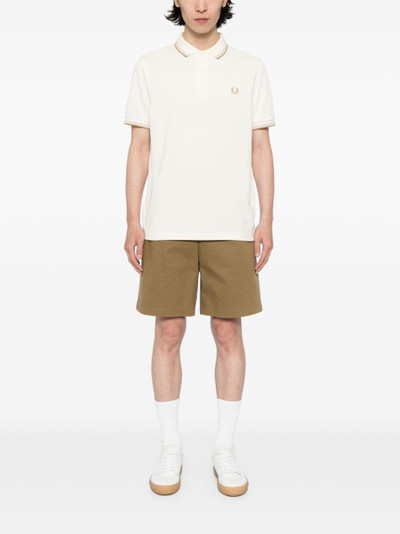 Fred Perry logo-embroidered cotton polo shirt outlook