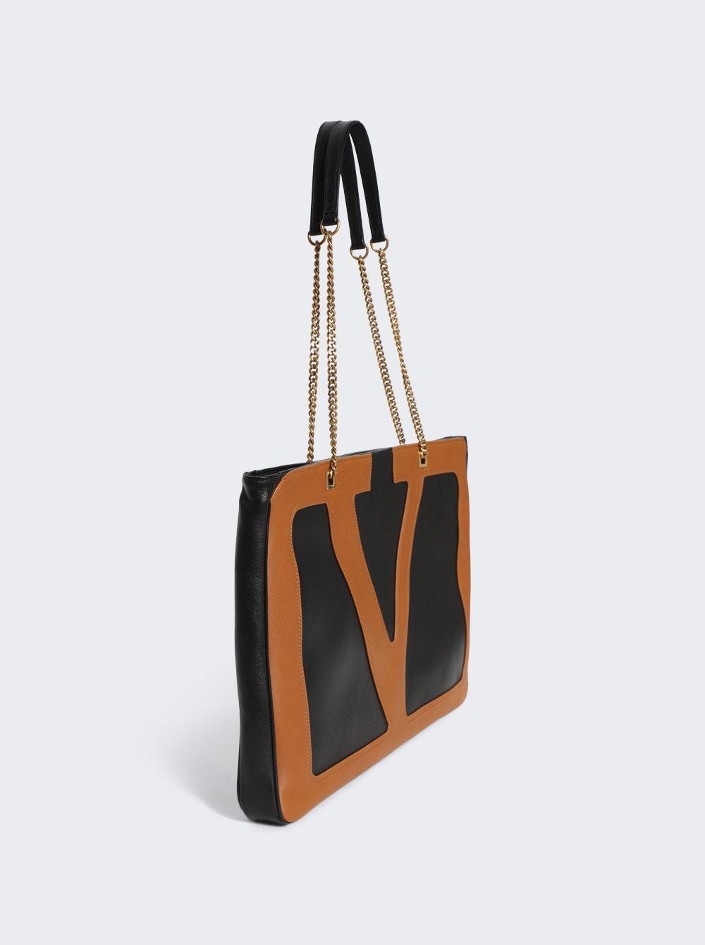 Viva Superstar Medium Shopping Bag Black And Brown - 4