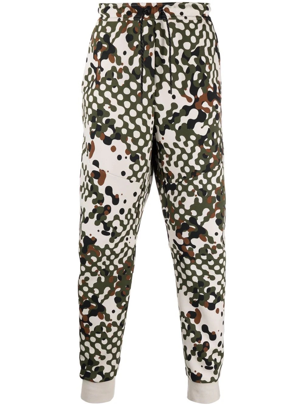 abstract camouflage-print joggers - 1