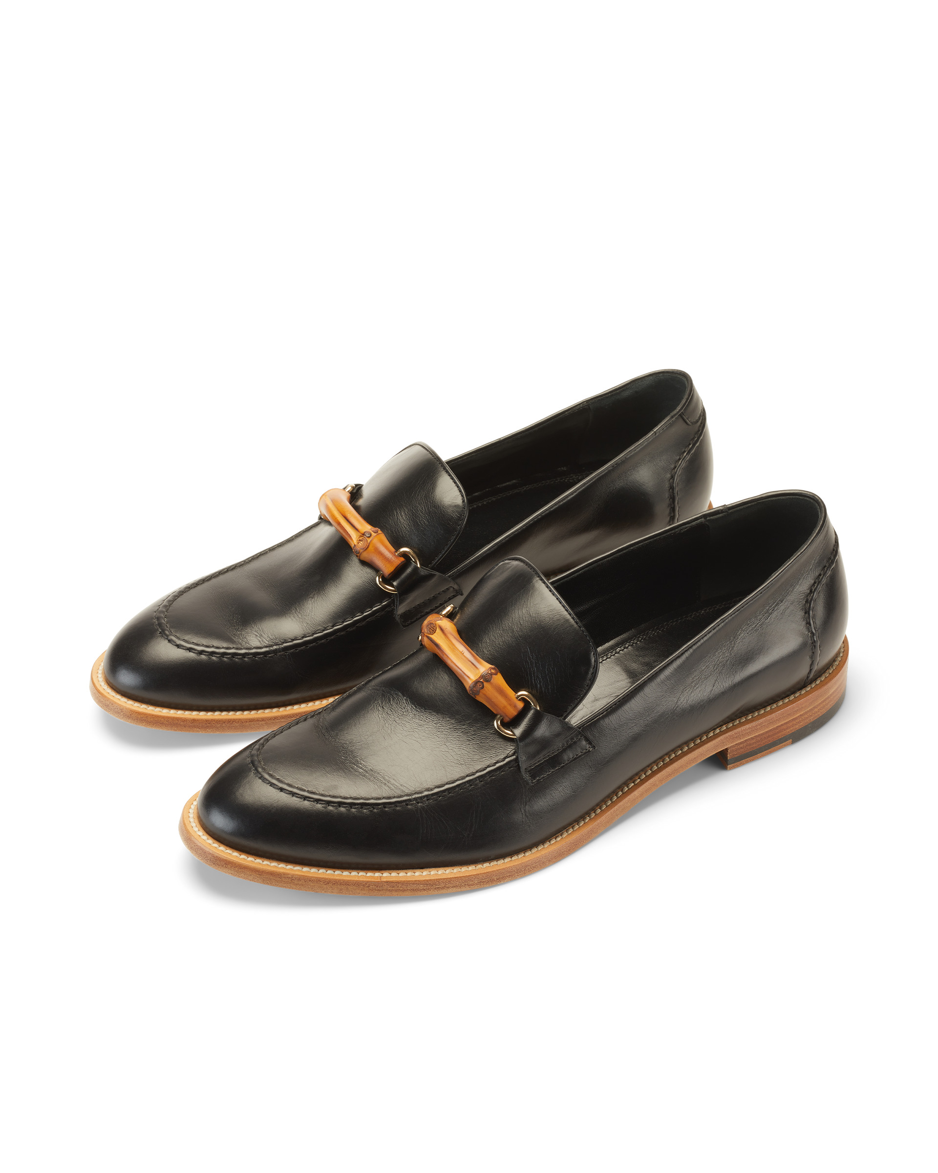 Black Leather Moccasin - 1