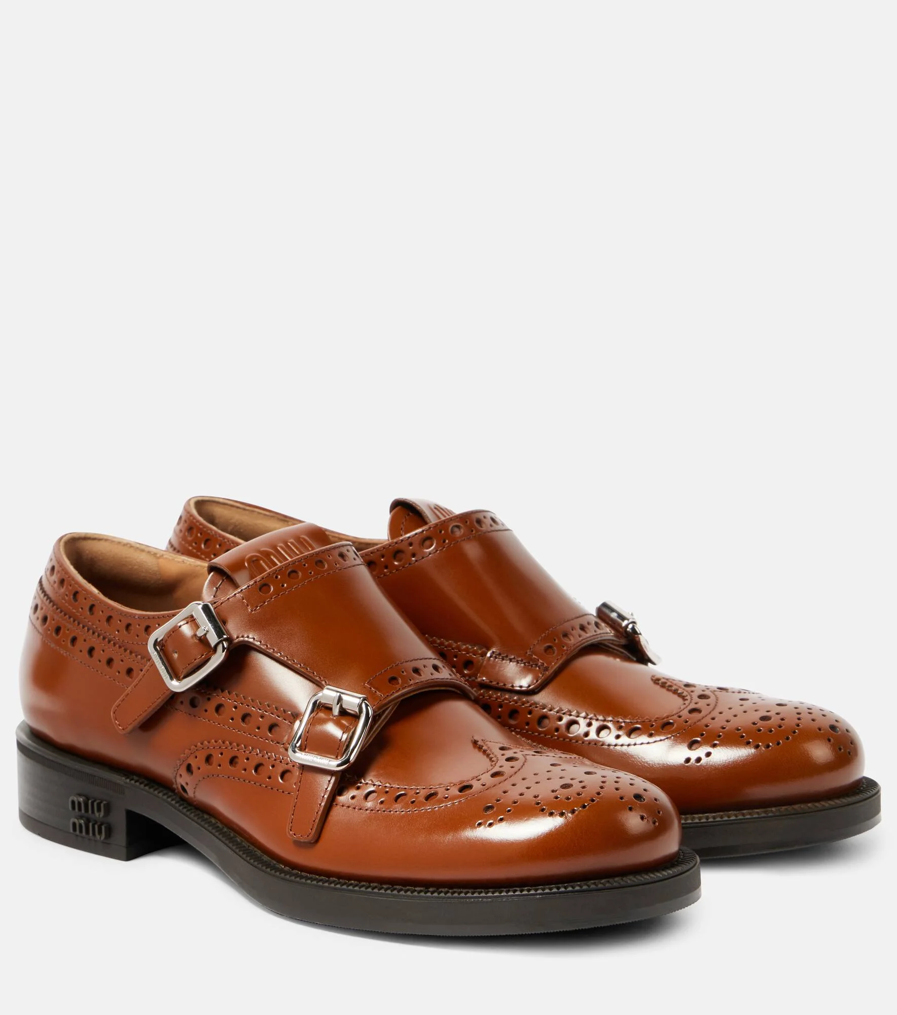 x Church’s Double Monk leather brogues - 1